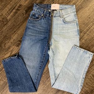 REVICE DENIM YIN YANG CROP/ TOKYO WASH TWO TONE CROP JEAN